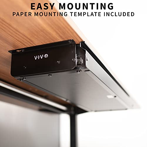 VIVO Large 33 inch Under Desk Slide Out Storage Drawer Organizer, Black, DESK-DR33-B - color: Black
