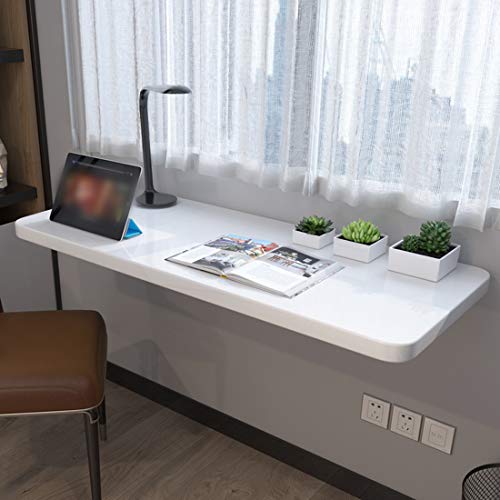 Wall Folding Table,Wall-Mounted Drop-Leaf Table,Workbench Balcony Table,Folding Kitchen Dining Table,Modern Office Bedroom Computer Writing Desk,Convertible Desk,45 Sizes (70x20cm/28x8in) - size: 70x20cm/28x8in
