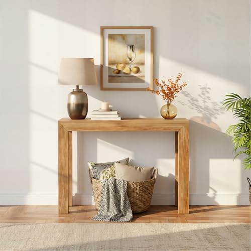 Plank+Beam Modern Console Table, 46 Inch, Pecan | Non-Toxic Finishes, Versatile Design, Modern Design, Easy Assembly, Modern Style, Quick Setup, Solid Wood - color: Pecan, size: 46 Inch