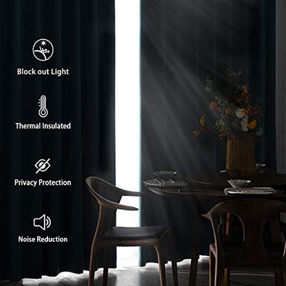 DWCN Blackout Curtains with Tiebacks - Christmas Thermal Insulated Privacy Protection Grommet Window Curtains for Living Room Bedroom, 38 x 45 inch Length, Burgundy, Set of 2 Panels - color: Burgundy, size: 38"W x 45"L (Pack of 2)