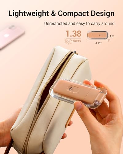 DEWENWILS Rechargeable LED Clip on Book Light for Reading in Bed Mocha | Warm White, Brightness Adjustable, Flexible Lighting Angle, Compact & Lightweight for Bookworms, Kids, Adults - color: Mocha Mousse