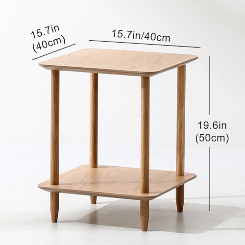 2 Tier Coffee Table, Narrow Coffee Table, Small Coffee Table with Storage. for Small Spaces, Bedroom, Living Room, Entryway