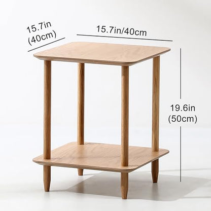 2 Tier Coffee Table, Narrow Coffee Table, Small Coffee Table with Storage. for Small Spaces, Bedroom, Living Room, Entryway