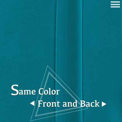 Turquoize Teal Blackout Window Drapes Room Darkening Themal Insulated Grommet/Eyelet Top Nursery/Living Room Curtains for Bedroom/Living Room Each Panel 42 in X 63 in (W X L) (Set of 2 Panels) - color: Teal, size: 42"W x 63"L (Pack of 2)