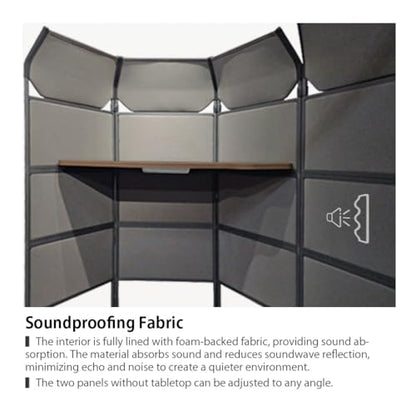 Work Booth, Office Pod, Private Workstation, Standing Desk, Room Divider, Partition, Acoustic Booth, Private Cubicle, Made in Taiwan