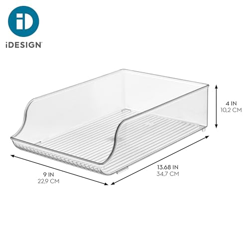 iDesign Water Bottle Organizer for Fridge, Set of 4, Clear | Made in USA - style: Pack of 4