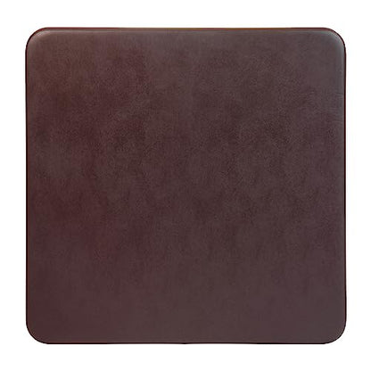 EMMA + OLIVER Brown 33.5" Square Folding Table | Lightweight, Easy Storage, Event Table - color: Brown