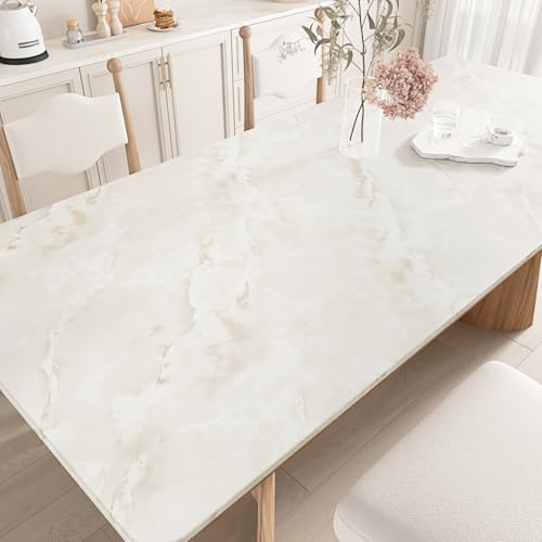 Beige Marble Contact Paper Peel and Stick for Countertops Walls | Cream White Marble Wallpaper Removable Countertop Contact Paper Waterproof for Cabinets Kitchen Bathroom Table 15.7"×78.7" - color: Cream