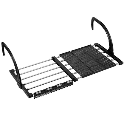 Portable Clothes Drying Rack for Balcony,Foldable Railings Windowsill, Retractable Radiator Clothes Airer,28"x13" Folding Towel Rack Indoor Outdoor Travel Laundry Rack with Clips (B-28"x13") - size: B-29"x13"