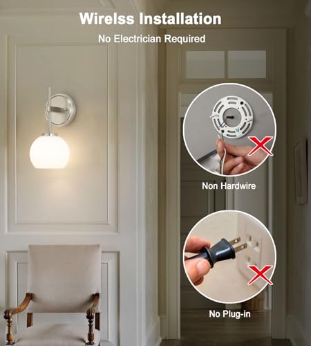 Brushed Nickel Battery Operated Wall Sconce Set of 2, Wireless Rechargeable Sconces Wall Lighting with Remote Control, LED Wall Lights with Opal White Glass Shade, 12 Colors RGB & 3 CCT Bulb - color: Brushed Nickel & Opal Glass, size: Battery 12 Inch