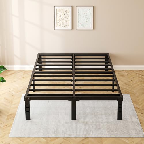 Queen Bed Frame, Queen Size Bed - Metal Queen Bed Frame & Queen Platform Bed Frame, No Box Spring Needed, Includes Queen Size Bed & Standard Bed Frames for Bedroom
