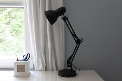 TL-WK-134E-BK-3L Architect Swing Arm Desk Lamp, 17.3" x 15.9" x 13", Black