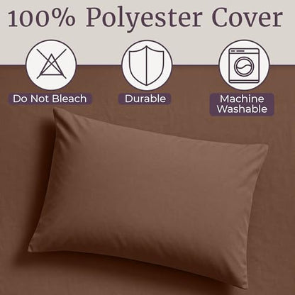 Brushed Microfiber Sheet Set- 3 Piece Bed Linens-Fitted & Flat Sheets.(Twin, Brown) - color: Brown, size: Twin