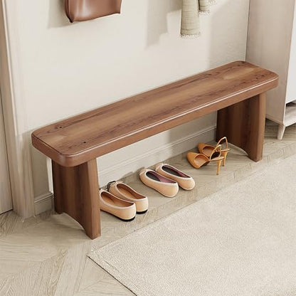 Narrow Entryway Bench Farmhouse Indoor Wooden Living Room Dining Bench For End Of Bed 23.6"/35.4"/47.2"/59"Length Noodle Skinny Hallway Benchs Sturdy And Stable For Kitchen Bedroom(23.6"x7.9"x13.8") - size: 23.6"x7.9"x13.8"