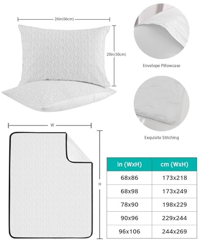 Summer Quilts Full Size, Lightweight Quilted Coverlet Boho Minimalist Comforter Set for Bed, All Season Bedspreads Gold Cream Minimalist Motif Quilt Bedding with 2 Pillowcases 78x90 Inch - size: Full
