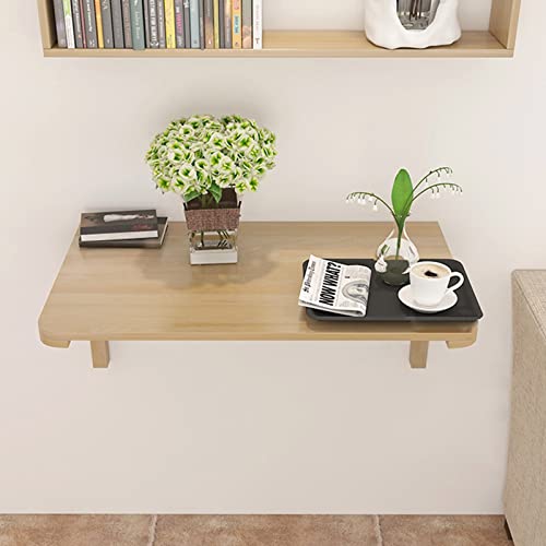 Wall Mounted Floating Folding Table Pine Wood Heavy Duty Drop Down Table Wall Mounted Folding Table For Laundry Room Folding Desks For Small Spaces Dining Table Desk Easy To Install ( Size : L39inchxW - size: L39inchxW20inch