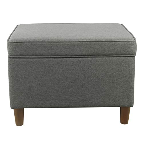 HomePop 24" Storage Ottoman - Gray - color: Gary