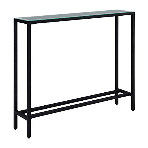 SEI FURNITURE Darrin Narrow console table, Black - color: Black