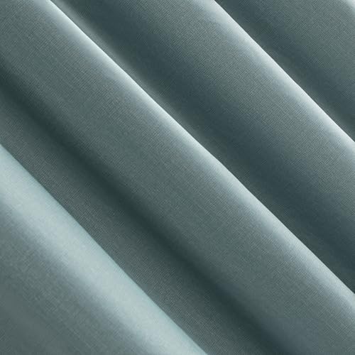 Sun Zero Columbia 2-Pack Thermal Energy Saving 100% Blackout Grommet Curtain Panel Pair, 50" x 84", Misty Blue - color: Mineral Blue, size: 50"W x 84"L (Pack of 2)