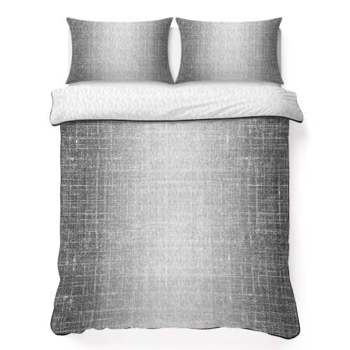 Queen Quilt Set 90''x96'',Slate Gray Lightweight Bedspread Coverlet Set with 2 Pillow Shams,Vintage Ombre Solid Color Minimalist Farmhouse Breathable All Season Quilt Bedding for Bedroom/Guest Room - color: Slate Gray, size: 90x96 Inches