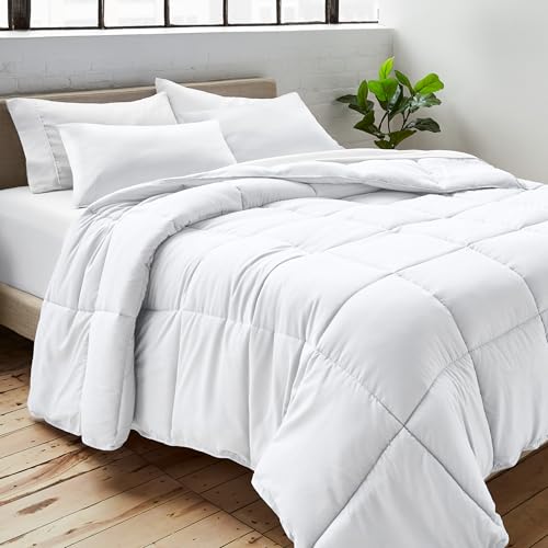 Bare Home Duvet Insert Comforter (King Oversized, White) | 1800 Ultra-Soft, Goose Down Alternative, Premium Quality, All-Season Warmth - color: 01 - White, size: Oversized King