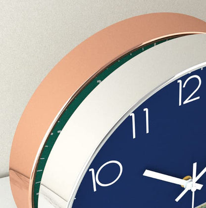 12 in Wall Clock Non-Ticking Quartz Silent Battery Operated Round Clocks Home Kitchen Office School Living Room Decor Clocks (Green) - color: Green