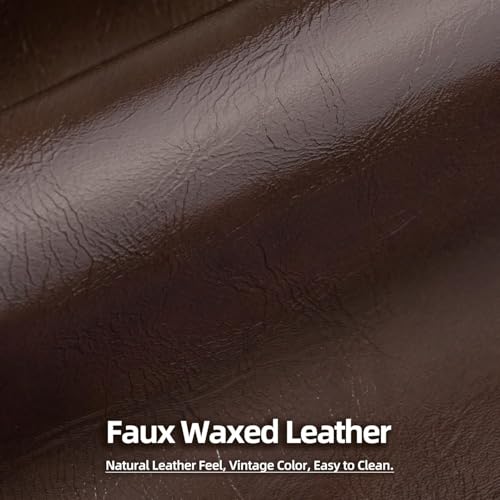 HALLYBEE 85" Futon Faux Leather Couch with Adjustable Armrests Coffee Brown | Futon Sofa Bed, Sleeper Sofa, Small Couch with Pillows, Side Pockets, Mid Century Modern, Living Room, Bedroom, Apartment - color: Coffee Brown