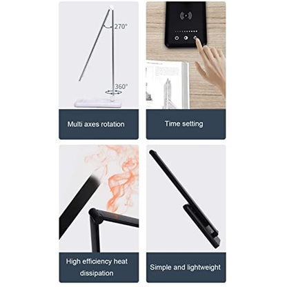 LED Desk Lamp with 5- Dimmable Brightness, Foldable Arm & Built-in 5W USB Charging Port – Compatible with Study, Office and Home Use