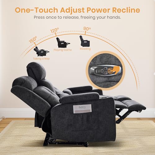 Power Reclining Sofa with 4 LED Lights, Bluetooth Speaker, Power Reclining Loveseat with Drop Down Table,Outlets, 3-Seater Recliner Sofa with Arm/Seat Storage(Grey, Loveseat with Console) - color: Grey, size: Loveseat with Console