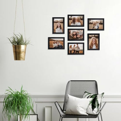 Giftgarden 3.5x5 Picture Frame Set of 18, Lightweight 3.5 by 5 Frames Bulk for Gallery Wall Photo Hanging and Tabletop Display, Black - color: Black*18, size: 3.5x5