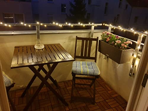 LE LIGHTING EVER String Lights 33ft with 100 LEDs, Waterproof Copper Wire Lights, Outdoor & Indoor Decorative Fairy Lights for Bedroom, Patio, Garden, Party, Wedding, Christmas and More | Warm White 3000K, Thin Copper Wire, Waterproof, Steady-on, Indoor O