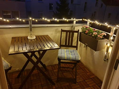 LE LIGHTING EVER String Lights 33ft with 100 LEDs, Waterproof Copper Wire Lights, Outdoor & Indoor Decorative Fairy Lights for Bedroom, Patio, Garden, Party, Wedding, Christmas and More | Warm White 3000K, Thin Copper Wire, Waterproof, Steady-on, Indoor O