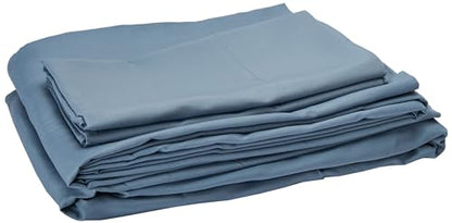 Amazon Basics Full/Queen Comforter Set with Herringbone Sheets, 7-Piece Gray Leaf Bedding, Lightweight Microfiber Bed-in-a-Bag - color: Gray Leaf, size: Full/Queen, style: 1-Pack