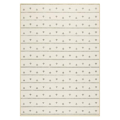 Haven Scandinavian Stripe Machine Washable Area Rug with Airflo Technology for Easy Clean, Ultra-Soft Non-Slip Rug with Built-in Pad, Pet, Family & Allergy Friendly Rug, Beige/Brown, 5'x7' - color: Beige/Brown Scandi Stripe, size: 4'11" x 6'11" (Rectangul