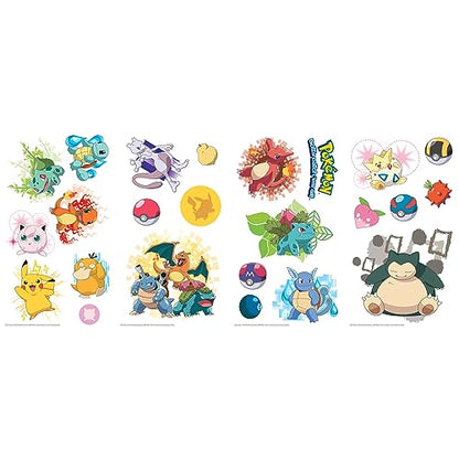 RoomMates RMK2535SCS Pokemon Iconic Peel and Stick Wall Decals (Pack of 4) - size: Pack of 4