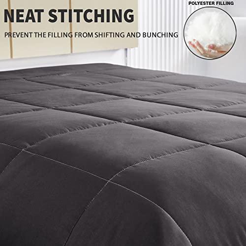 Exclusivo Mezcla Ultrasonic Reversible Full Queen Quilt Bedding Set and Lightweight Reversible Queen Comforter Set Bundle