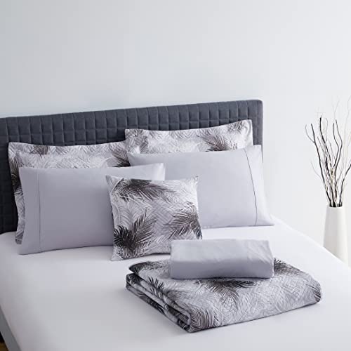Clara Clark Bedspread Coverlet Set - 5 Piece Summer Quilts Twin Size with Fitted Sheet and Pillow Shams - All Season Printed Bedding Set - Twin Quilt 68 x 90 inches - color: 20 - Printed - Palm Leaf, size: Twin