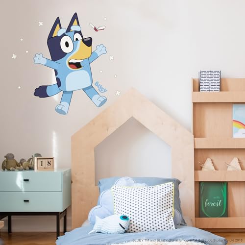 RoomMates Bluey Peel and Stick Giant Wall Decals, RMK5458GM - style: Bluey