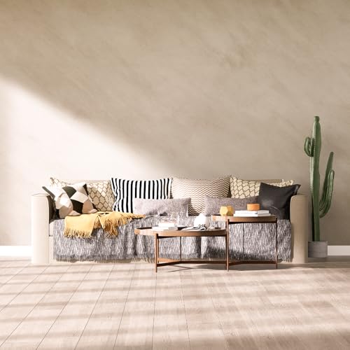 Beige Limewash Peel and Stick Wallpaper 32'' x 354'' Concrete Cream and Ivory Texture Contact Paper Self Adhesive Faux Marble Waterproof Matte Granite Vinyl Removable for Kitchen Living Room Gym Dorm - size: 32" x 354"