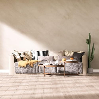 Beige Limewash Peel and Stick Wallpaper 32'' x 354'' Concrete Cream and Ivory Texture Contact Paper Self Adhesive Faux Marble Waterproof Matte Granite Vinyl Removable for Kitchen Living Room Gym Dorm - size: 32" x 354"