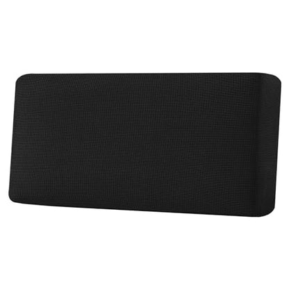 H.VERSAILTEX Super Stretch Individual Seat Cushion Covers Sofa Covers Couch Cushion Covers Slipcover Sets Thick Jacquard Textured Twill Fabric (1 Piece Sofa Cushion Cover, Black) - color: Black, size: 1 Cushion Sofa