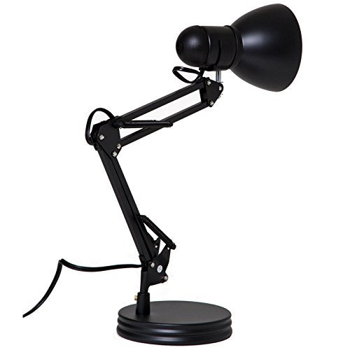TL-WK-134E-BK-3L Architect Swing Arm Desk Lamp, 17.3" x 15.9" x 13", Black