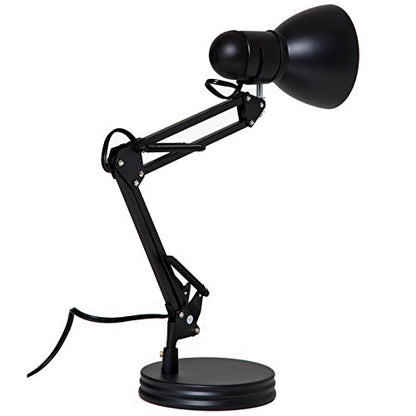 TL-WK-134E-BK-3L Architect Swing Arm Desk Lamp, 17.3" x 15.9" x 13", Black