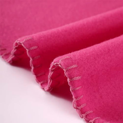 CAI TENG Fleece Throw Blanket Blankets for Couch Bed 50x60 6 Pack Kids Blanket Throws Polar Fleece Fabric Soft Cozy Travel Blankets Lightweight Small Throws Wedding Gifts Travel Hot Pink - color: Hot Pink