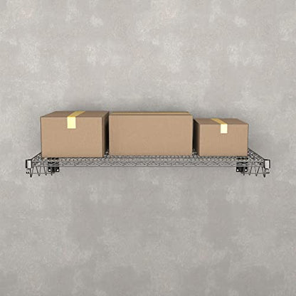 24" x 48" Chrome Wire Wall Mount Shelf - color: Chrome, size: 24" x 48"