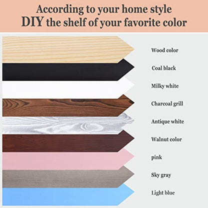 MBYD 48 Inch Floating Shelves Natural Wood, Wall Mount Picture Ledge Wooden Wall Shelf for Bedroom, Living Room, Office, Kitchen, Nursery Shelves Set of 3 Same Dimensions - color: Natural, size: Set of 3 48 in