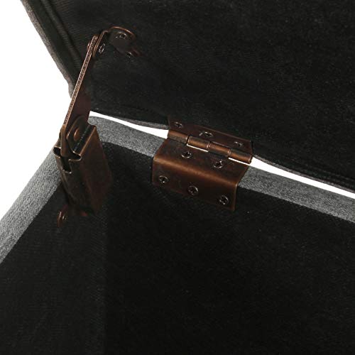 HomePop 24" Storage Ottoman - Gray - color: Gary