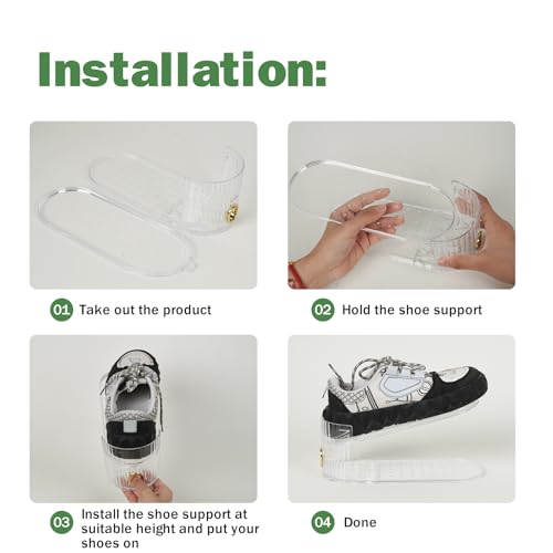 Adjustable Shoe Slot Organizer for Closet Space Saver(10-Pack) - size: 10 Pack