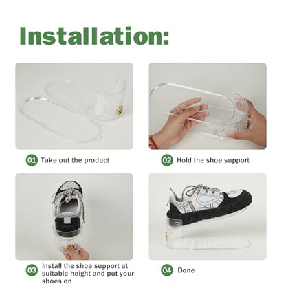 Adjustable Shoe Slot Organizer for Closet Space Saver(10-Pack) - size: 10 Pack