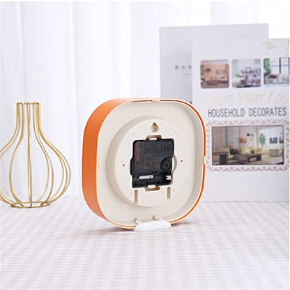 Modern Simple and Fashionable Small Table Clock Holder with Dual-Purpose Silent Bedroom Bedside Desk Table Decor(Light Green) - color: Light Green